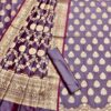 Banarasi Unstitched Katan Silk Salwar Kameez with Dupatta