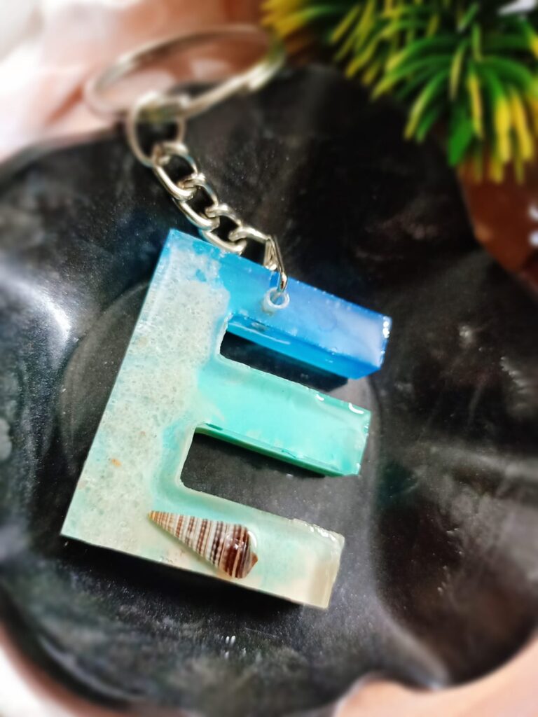 Resin E Alphabet Key Chain | Revolusis Instore