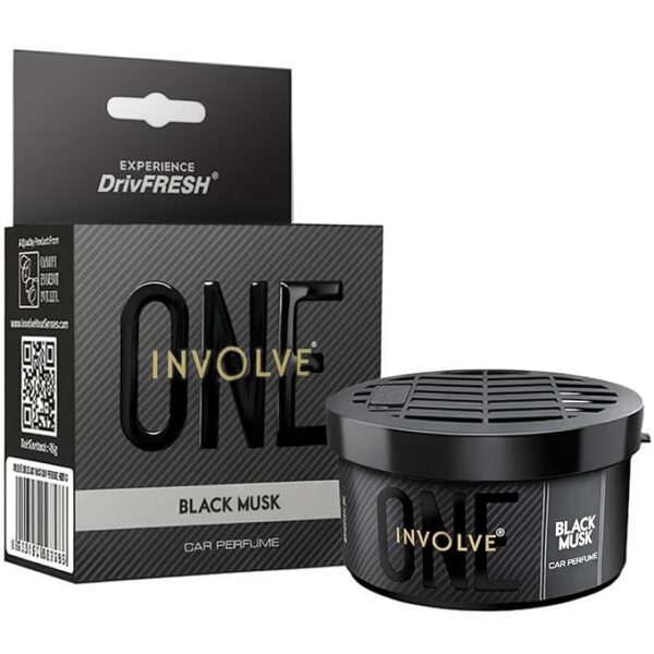 Involve One Black Musk Fiber Car Perfume 1 Involve One Black Musk Car Perfume -IONE13-45g | Strong Fiber Car Air Freshener | Long Lasting Musk Fragrance | Car Perfumes Luxury