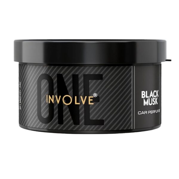 Involve One Black Musk Fiber Car Perfume Involve One Black Musk Car Perfume -IONE13-45g | Strong Fiber Car Air Freshener | Long Lasting Musk Fragrance | Car Perfumes Luxury
