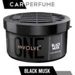Involve One Black Musk Fiber Car Perfume2 Involve One Black Musk Car Perfume -IONE13-45g | Strong Fiber Car Air Freshener | Long Lasting Musk Fragrance | Car Perfumes Luxury