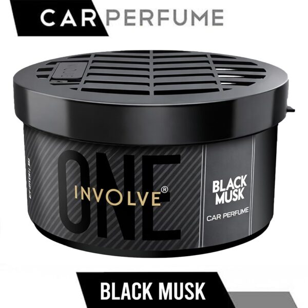 Involve One Black Musk Fiber Car Perfume2 Involve One Black Musk Car Perfume -IONE13-45g | Strong Fiber Car Air Freshener | Long Lasting Musk Fragrance | Car Perfumes Luxury