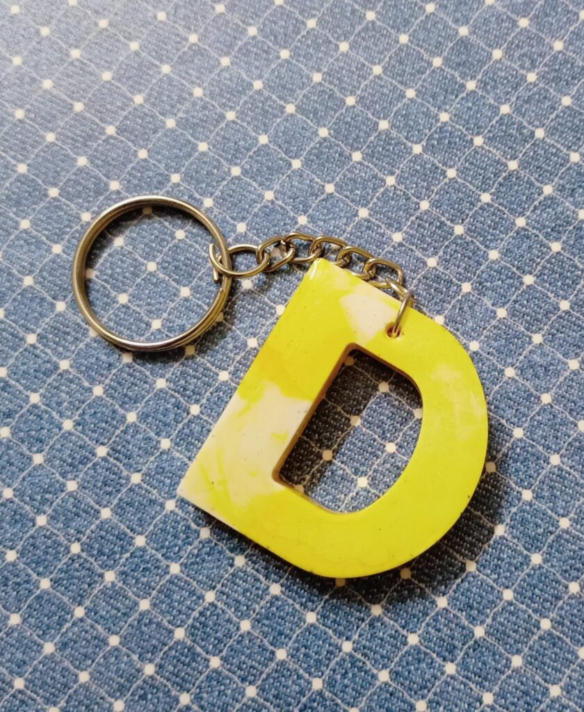 Resin D Alphabet Key Chain | Revolusis Instore