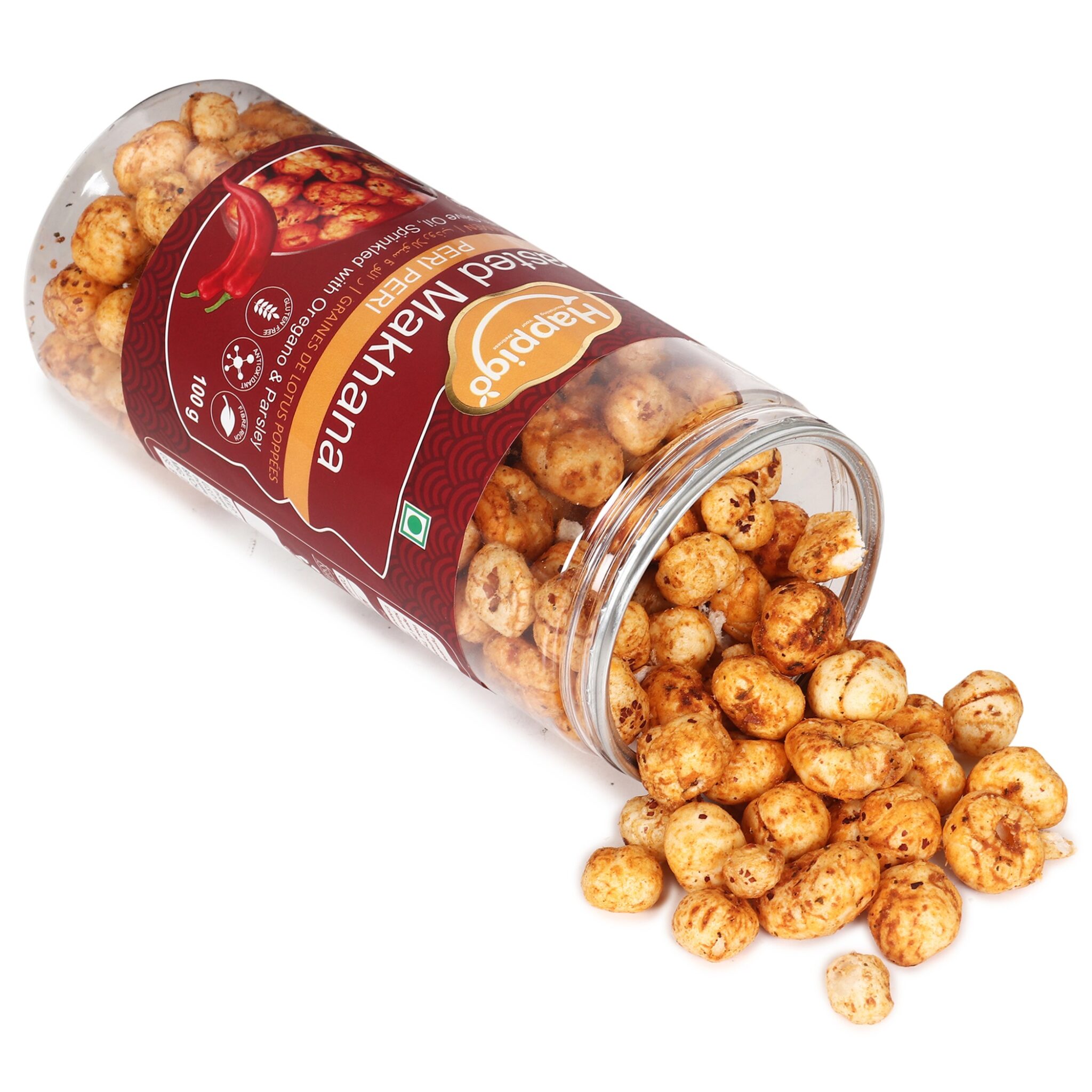 HappiGo Roasted Flavored Makhana Peri Peri | Revolusis Instore