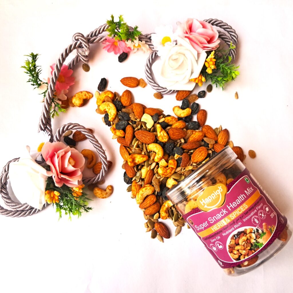 HAPPIGO Premium Slow Roasted Flavored Health Mix (Dry Fruits ...