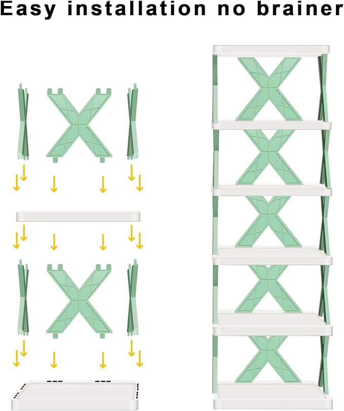 6 Layer Multipurpose Shoe Rack Adjustable Shelf | Revolusis Instore