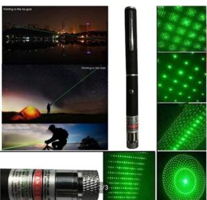 Pointer Light Course Green Pointer Heavy Duty Laser Beam Light Pointer with 9 Patterns ...