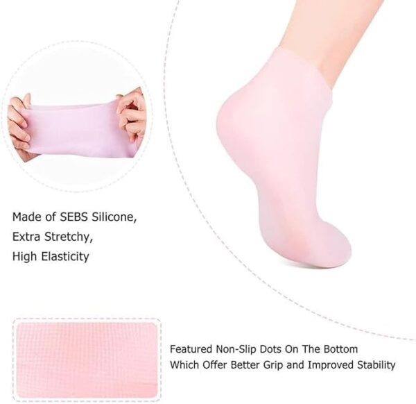 Spa Silicone Moisturizing Gel Socks