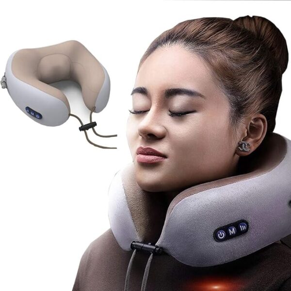 U-Shape Shoulder Neck Electric USB Rechargeable Massager Pillow