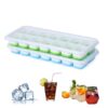 Flexible 14 Ice Cubes Silicon Tray with Lid