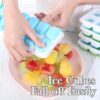 Flexible 14 Ice Cubes Silicon Tray with Lid