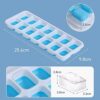Flexible 14 Ice Cubes Silicon Tray with Lid