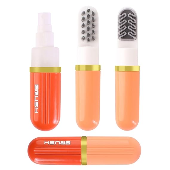 3 in 1 Portable Shoe Brush with Refillable Leakproof Liquid Container