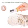3 in 1 Portable Shoe Brush with Refillable Leakproof Liquid Container