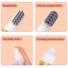 3 in 1 Portable Shoe Brush with Refillable Leakproof Liquid Container