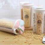 4 Partition Food Grains Storage Container with Lid  2.5L