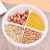 4 Partition Food Grains Storage Container with Lid  2.5L