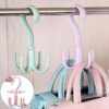 Multipurpose Rotating  4 Peg Hook Hanger Set of 2