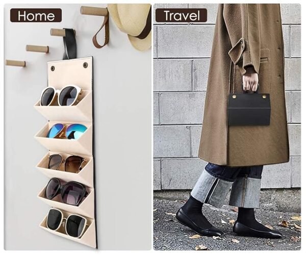 Sunglasses Wall Mounted 5 Slot Storage Display Hanger