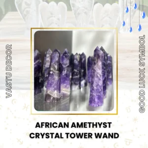 African Amethyst Crystal Tower Wand