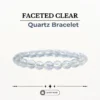 Faceted Clear Quartz Bracelet