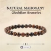 Natural Mahogany Obsidian Bracelet
