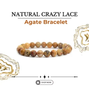 Natural Crazy Lace Agate Bracelet