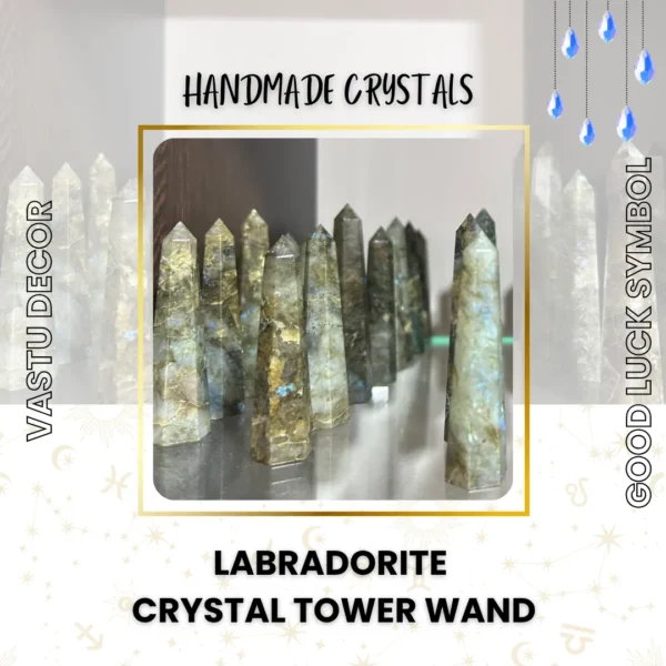 Labradorite Crystal Tower Wand