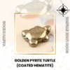 Golden Pyrite Turtle (Coated Hematite)