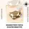 Golden Pyrite Turtle (Coated Hematite)