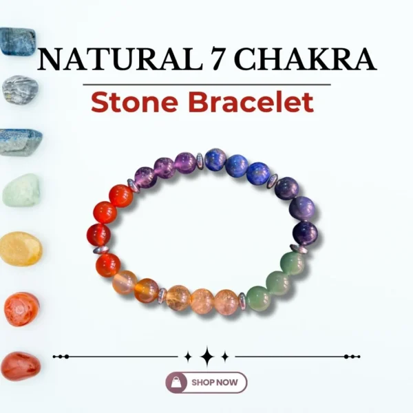 Natural 7 Chakra Stone Bracelet