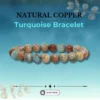Natural Copper Turquoise Bracelet