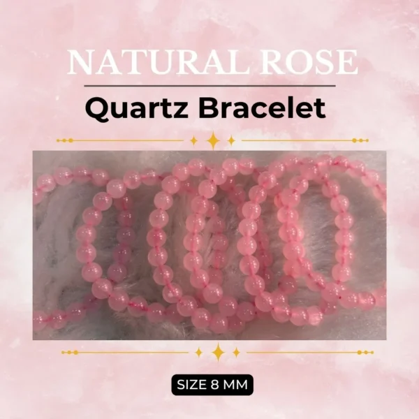 Natural Rose Quartz Bracelet