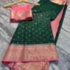 Premium Banarasi Soft Chiniya Silk Saree Collection All Over Design