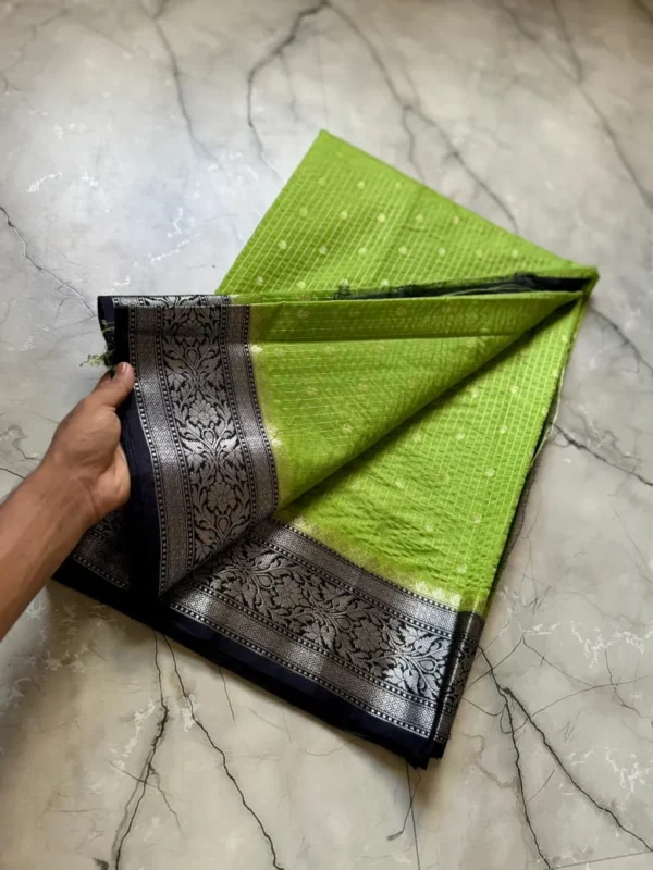 Premium Banarasi Soft Chiniya Silk Saree Collection All Over Design