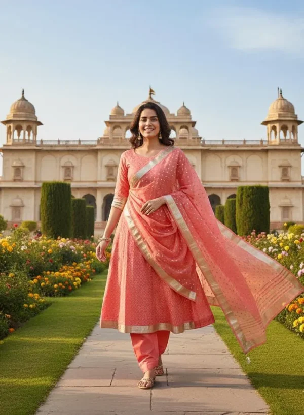 Exclusive Banarasi Unstitched Salwar kameez with Dupatta