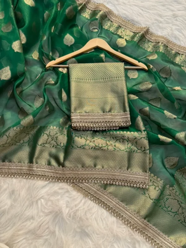 INSTORE (3) Premium Banarasi Soft Tissue Silk Saree Collection all over Design