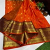 Premium Banarasi Soft Check Silk Saree Collection All Over Design