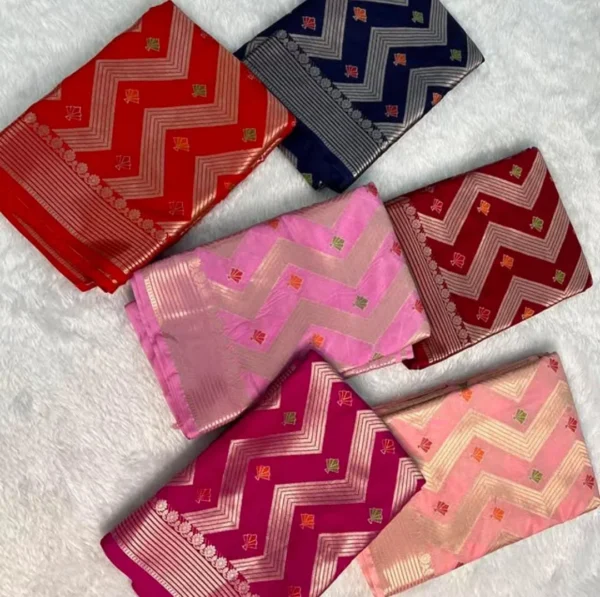 Premium Banarasi Soft Warm Silk Saree Collection all over Design