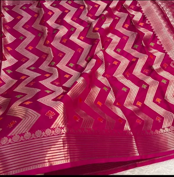 Premium Banarasi Soft Warm Silk Saree Collection all over Design