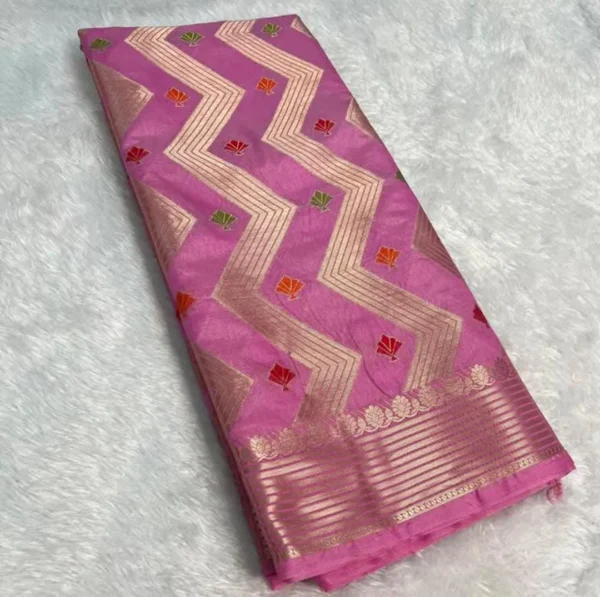 Premium Banarasi Soft Warm Silk Saree Collection all over Design