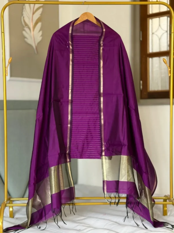 Revolusis Instore-15022611401 (3) Exclusive Banarasi Unstitched Salwar kameez with Dupatta