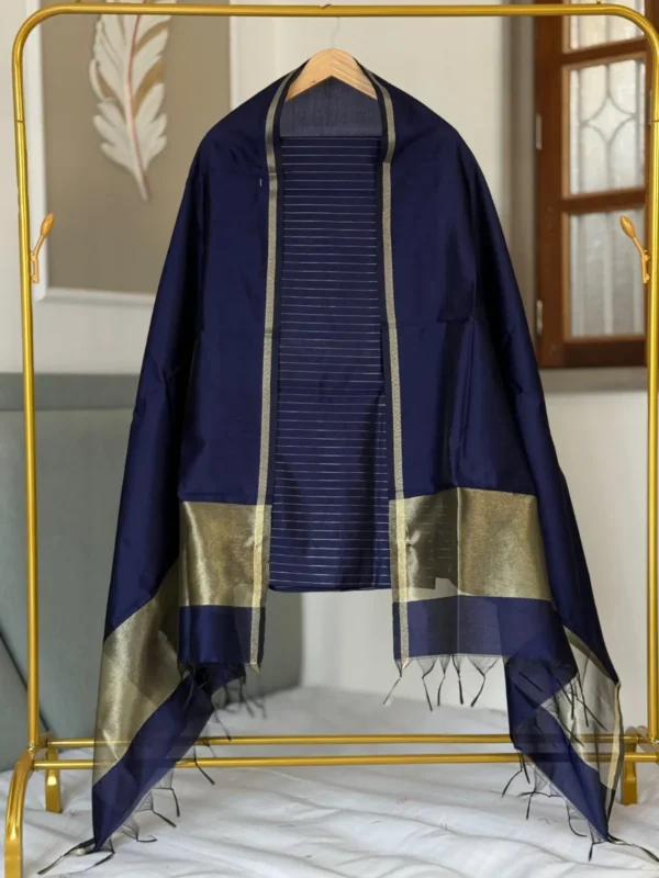 Revolusis Instore-15022611401 (4) Exclusive Banarasi Unstitched Salwar kameez with Dupatta