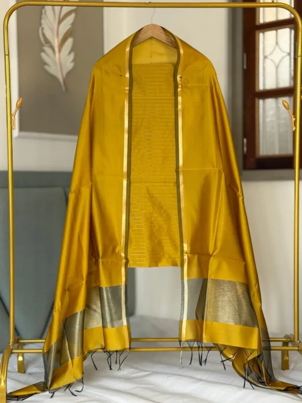 Revolusis Instore-15022611401 (6) Exclusive Banarasi Unstitched Salwar kameez with Dupatta