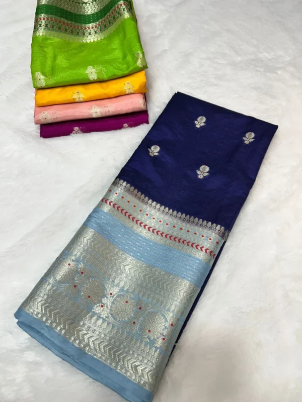 Premium Banarasi Soft Warm Silk Saree Collection All Over Design
