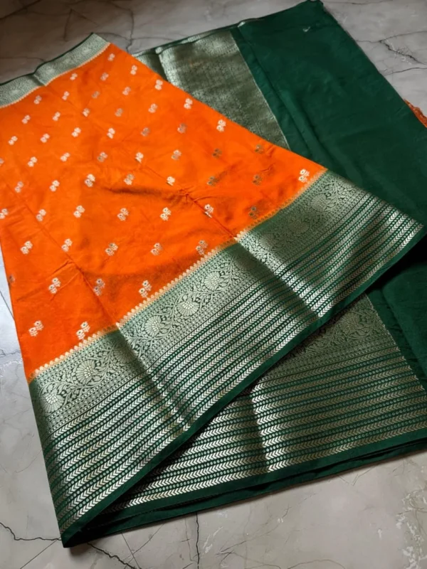 Premium Banarasi Soft Mongo Silk Saree Collection All Over Design