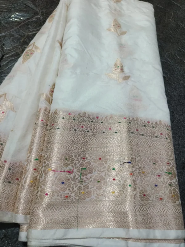 Premium Banarasi Soft Mongo Silk Saree Collection All Over Design