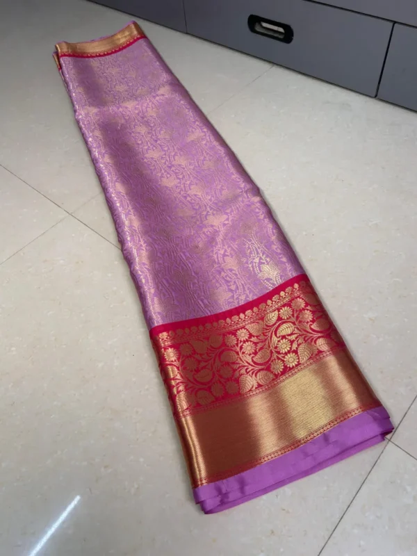 Premium Banarasi Soft Kanchi Pattu Silk Saree Collection All Over Design
