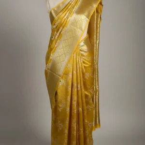 Premium Banarasi Soft Maharani Glass Tissue Silk Saree Collection All Over Design