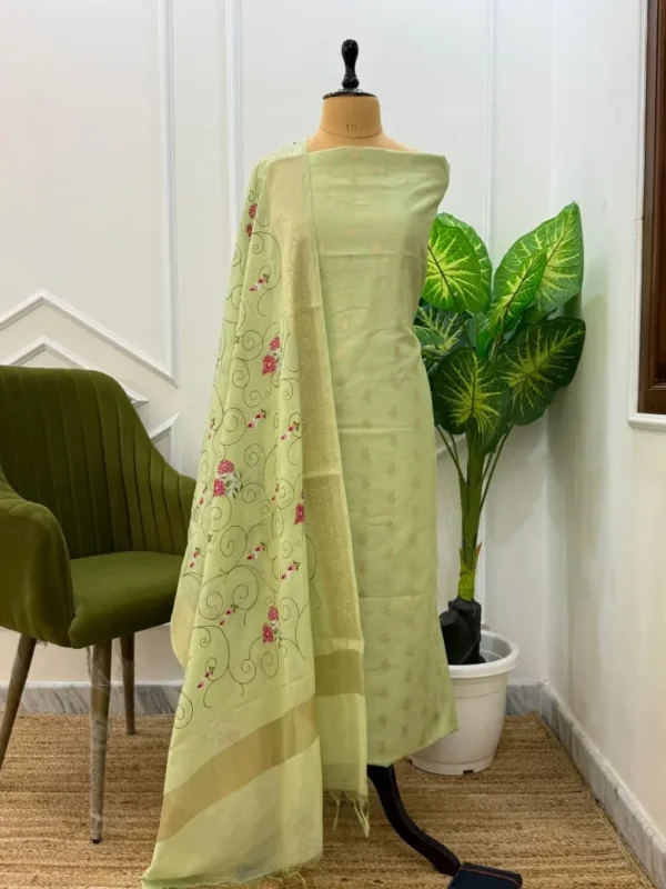 Exclusive Banarasi Unstitched Salwar kameez with Dupatta